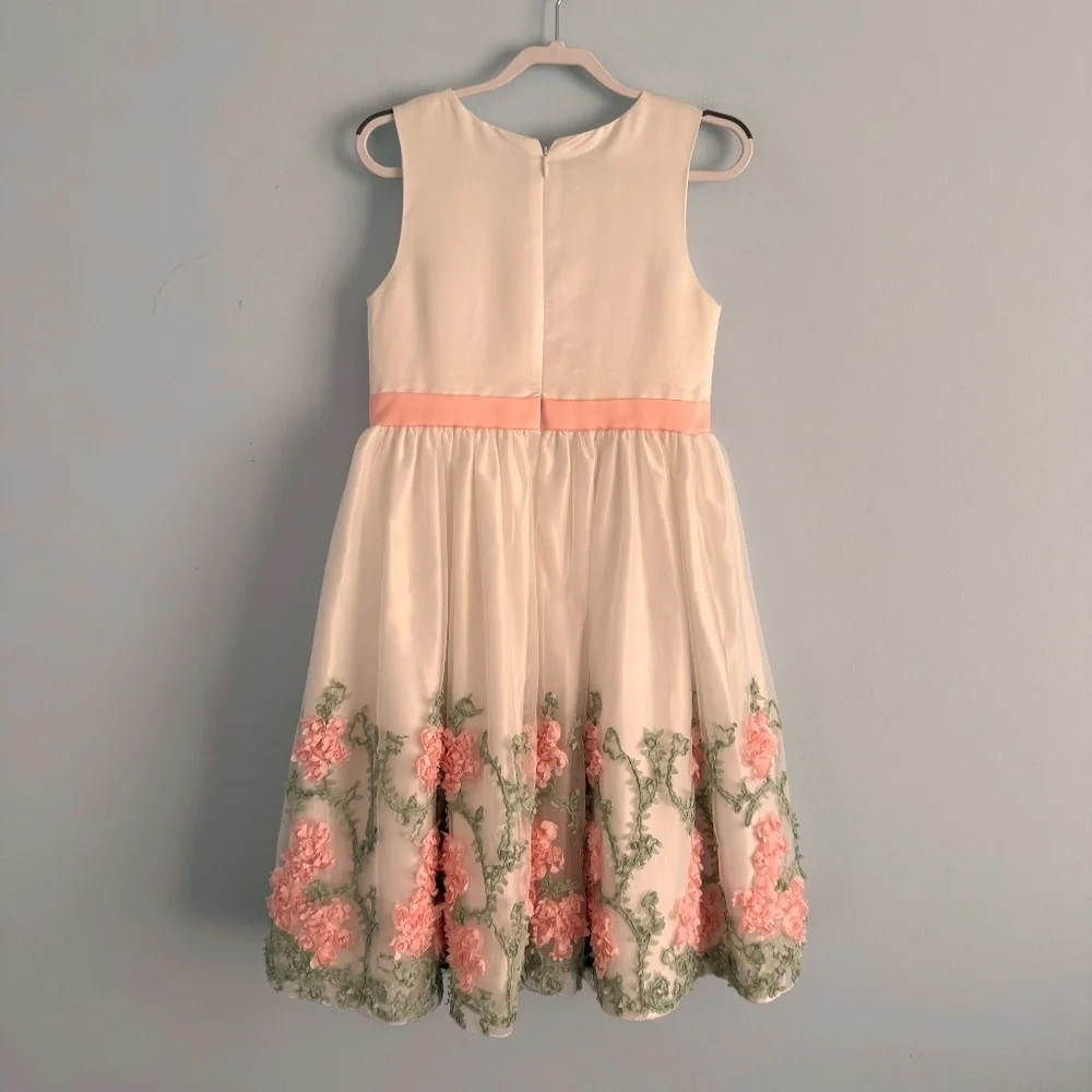 American Princess Girl‎ 2-pcs Embroidered Dress & Cardigan Holiday Size 8